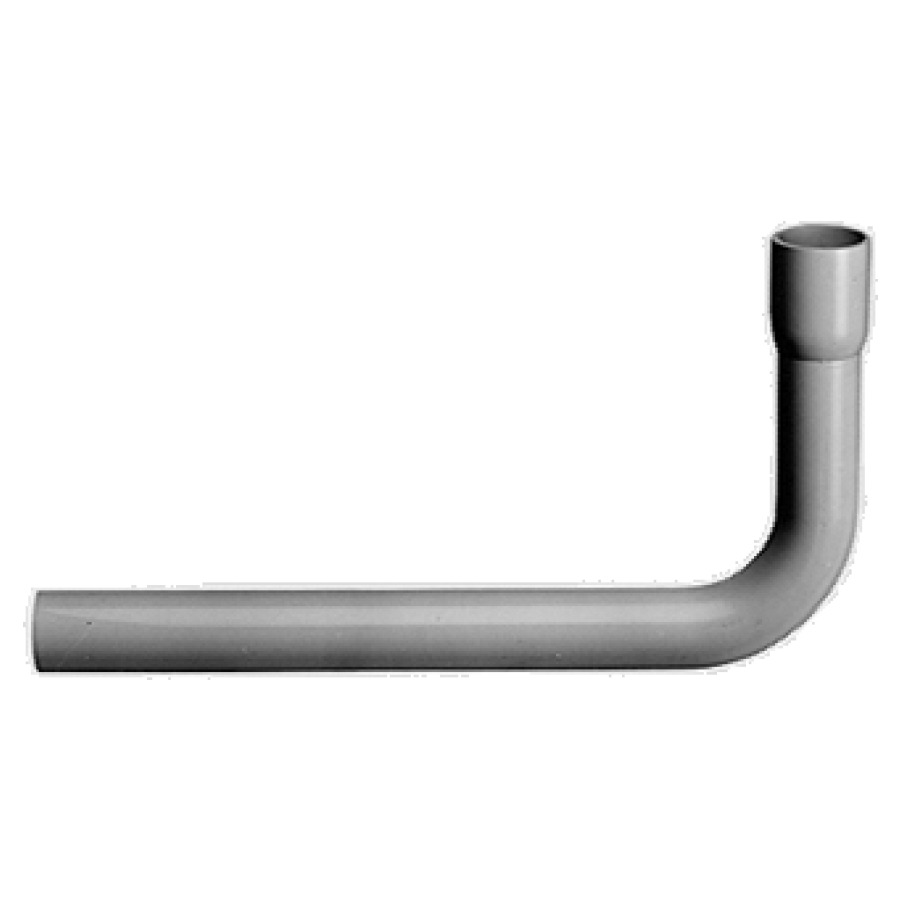 Tubo di risciacquo GEBERIT 90°, 11 x 30 cm curvato, colla bianco