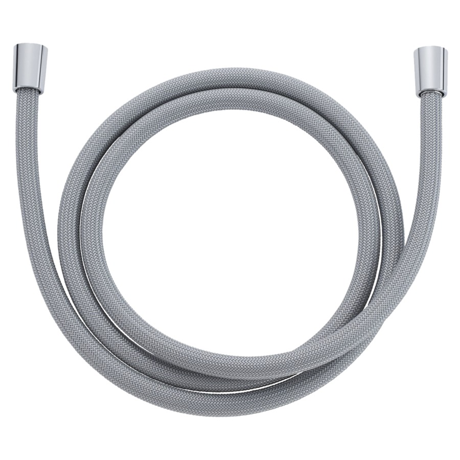 Tubo da doccia CHROMALUX ZERO 300 cm, 1 2" plastica, cono girevole silver grey