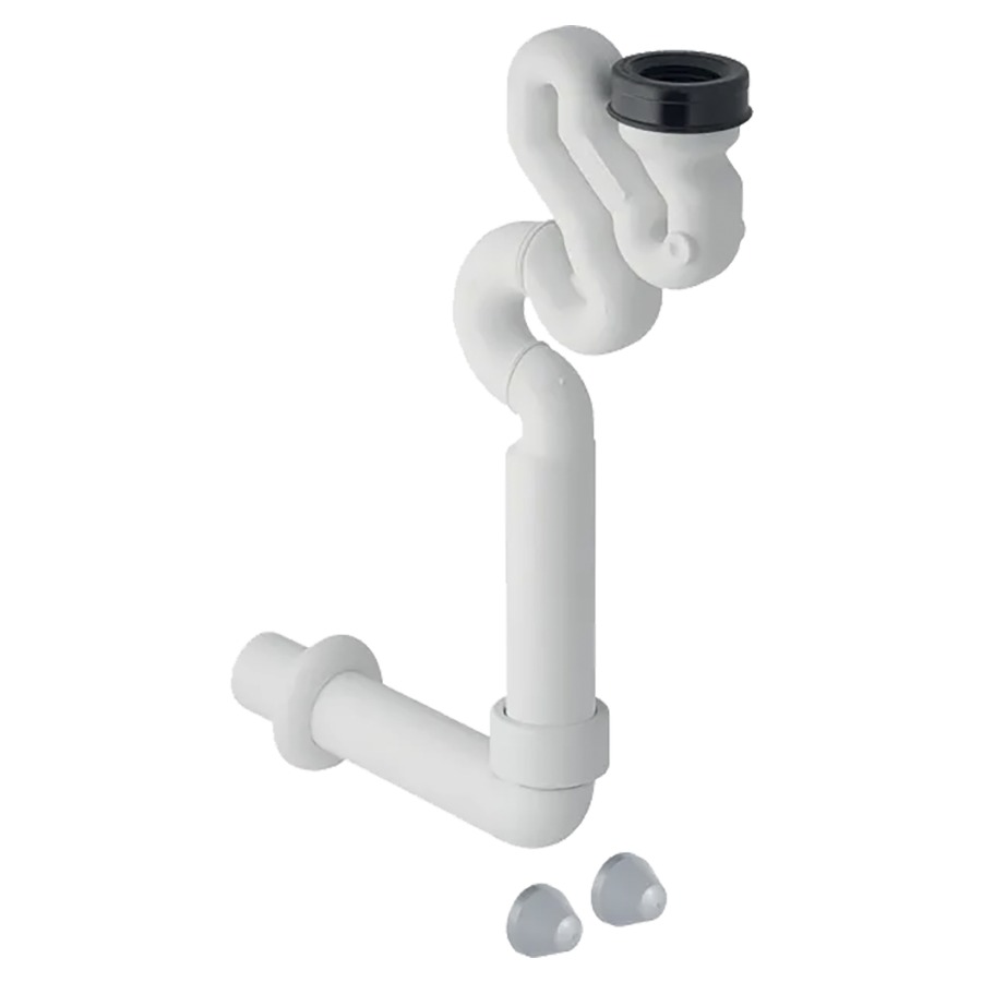 Sifone aspirazione GEBERIT AP per Taro, D 50 mm partenza verticale senza colore