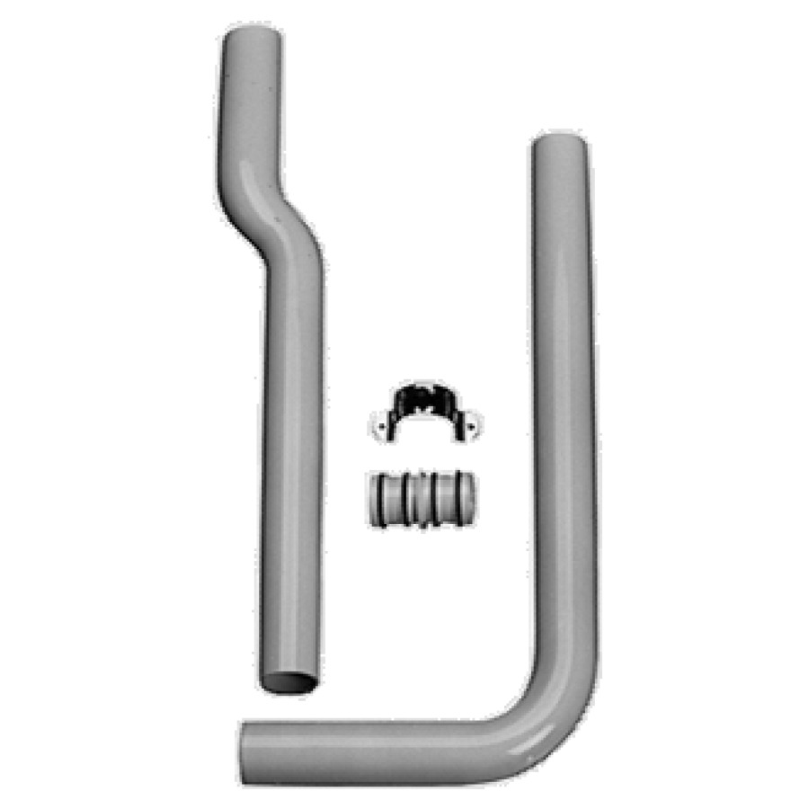 Tubo di risciacquo GEBERIT 103 x 22 cm, spostamento 6cm 2 pezzi, per cassetta di risciacquo superpiatta a mezz 'altezza bianco