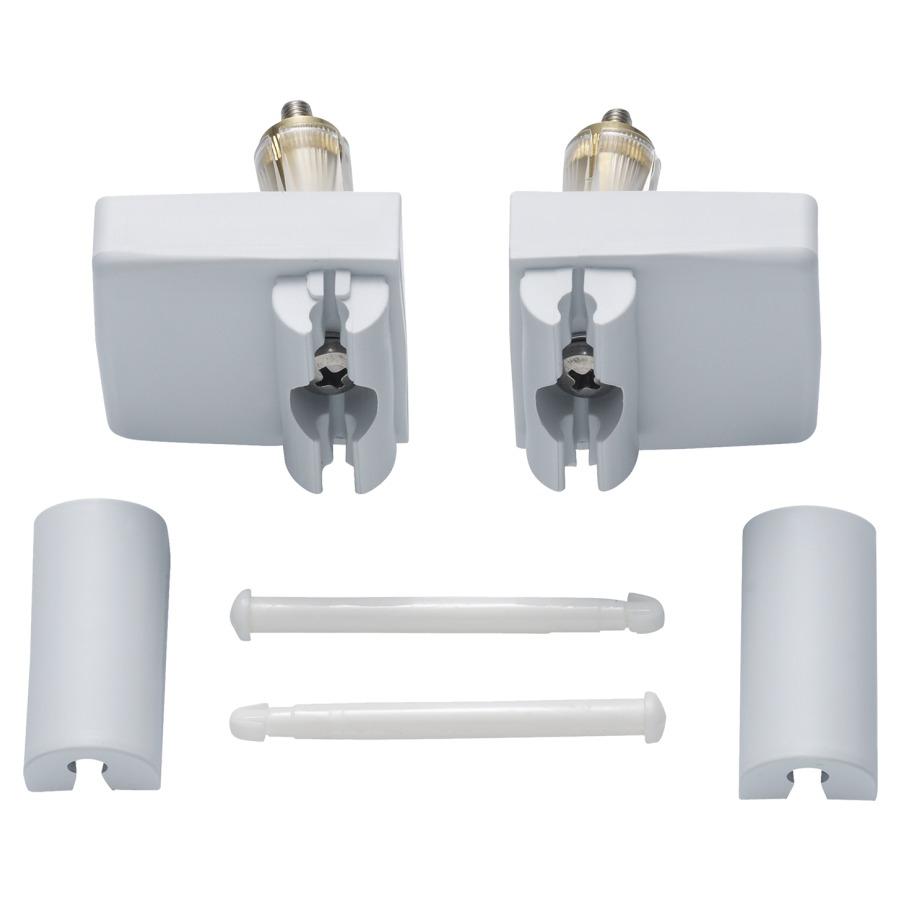 Cerniera completa per sedile AROLLA-LUX in plastica dura bianco