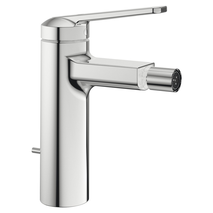Mélangeur de bidet DOMO 6.0 S 110 mm, bocca fissa con piletta eccentrica tubi flessibili di collegamento 3 8" chromeline