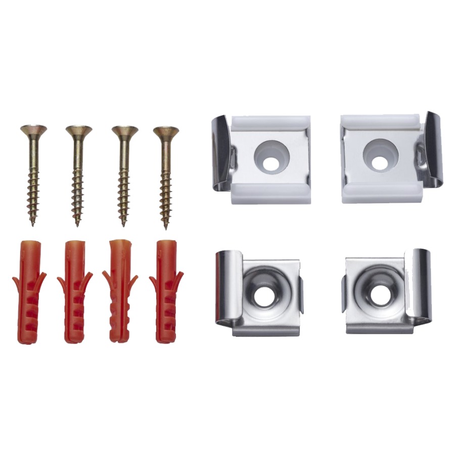Fermagli per specchi NEOPERL set di 4 pezzi cromato