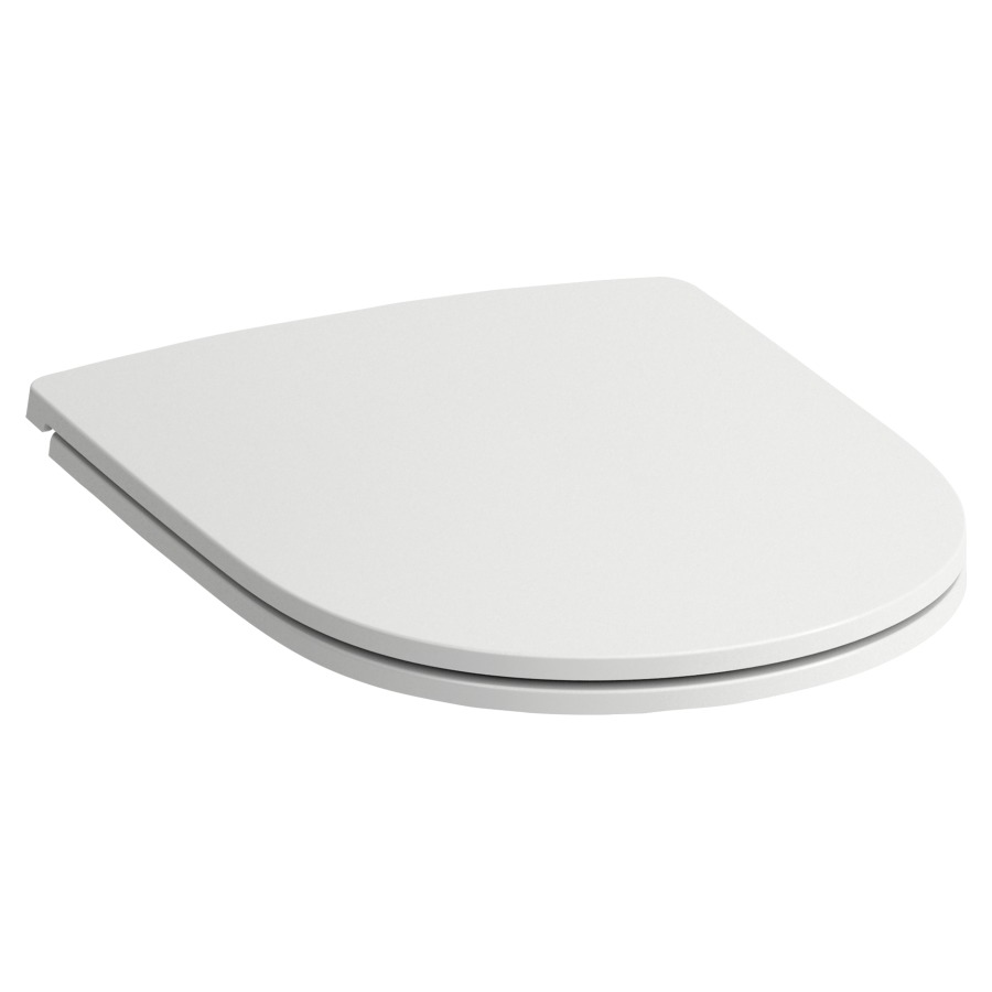 Sedile WC Procasa Tre 23 Cinque Slim con coperchio, togliabile abassamento automatico bianco antibatterico
