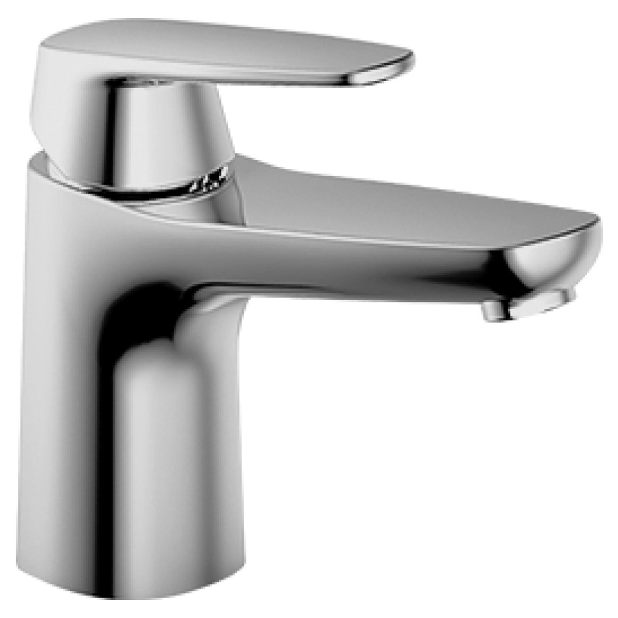 Miscel. per lavabo Procasa Uno 17 S 140 mm, bocca fissa senza piletta, tubi flessibili di collegamento 3 8" gruppo acustico I chromeline