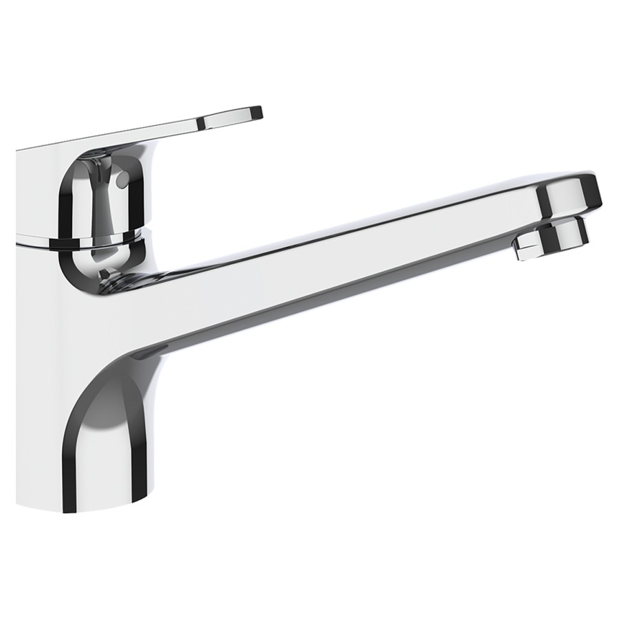 Miscelatore lavello Sema New S 225 mm, bocca orientabile 160°, tubo flessibili di collegamento 3 8" gruppo acustico I cromato