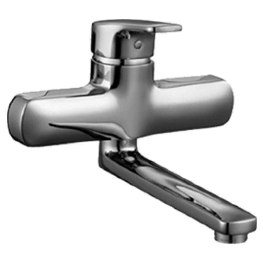 Miscelatore a parete CITYPRO D 120 mm, S 225 mm Ecototal+, bocca orientabile senza raccordi d'arresto gruppo acustico I cromato