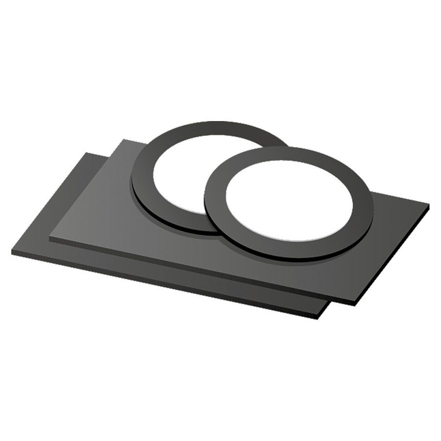 Set di tenuta GABAG per asta per doccia e accessori 2 impermeabilizzazione D 22 x 2,7 mm 2 impermeabilizzazione 22 x 40 x 1,1 mm può essere tagliato su misura a seconda della situazione di installazione senza colore