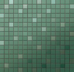 Mosaïque "Xavier" Vert 2 x 2 cm