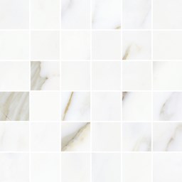 Mosaïque "Patrick" Blanc-Or 5 x 5 cm