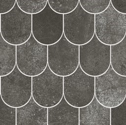 Mosaïque "Tami" Gris foncé 30 x 30 cm
