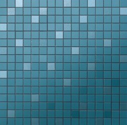 Mosaïque "Xavier" Bleu 2 x 2 cm