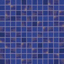 Mosaïque "Mosaïque en verre" Bleu marine 2 x 2 cm