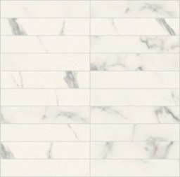 Mosaïque "Corona" Blanc 3 x 15 cm