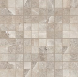 Mosaïque "Melissa" gris beige 3 x 3 cm