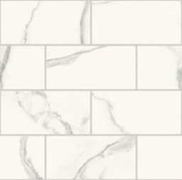 Mosaïque "Corona" Blanc 7.5 x 15 cm