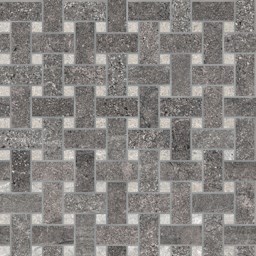 Mosaïque "Gantrisch" Gris foncé-Gris clair 30 x 30 cm