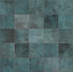 Plaque de sol "Sole" turquoise 15 x 15 cm