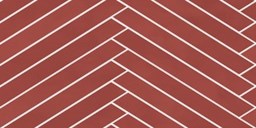 Mosaïque "Ronco" Rouge 21 x 42 cm