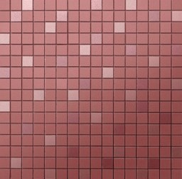 Mosaïque "Xavier" Rouge de raisin 2 x 2 cm
