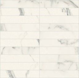Mosaïque "Corona" Blanc 3 x 15 cm