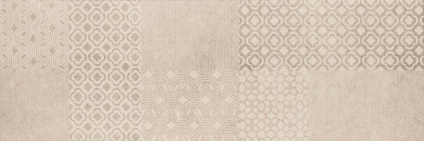 Panneau mural "Kira" ivoire-taupe 40 x 120 cm
