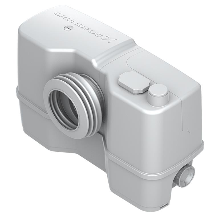 SOLOLIFT2 est une petite station de relevage automatique compacte, prête à être installée, en partie avec des unités de coupe puissantes intégrées. La station de relevage convient au pompage d'eaux usées contenant des matières fécales provenant de maisons