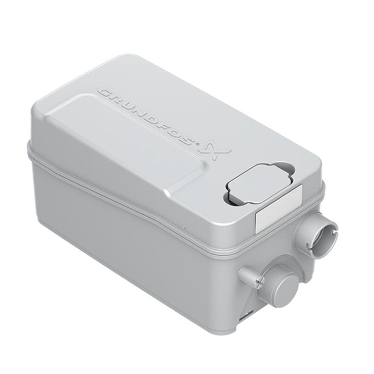 SOLOLIFT2 est une petite station de relevage automatique compacte, prête à être installée, en partie avec des unités de coupe puissantes intégrées. La station de relevage convient au pompage d'eaux usées contenant des matières fécales provenant de maisons