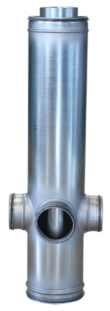 Évent Ventiphone Type III d 100/100/100/100 mm, galvanisé isolant acoustique et anti-odeurs
