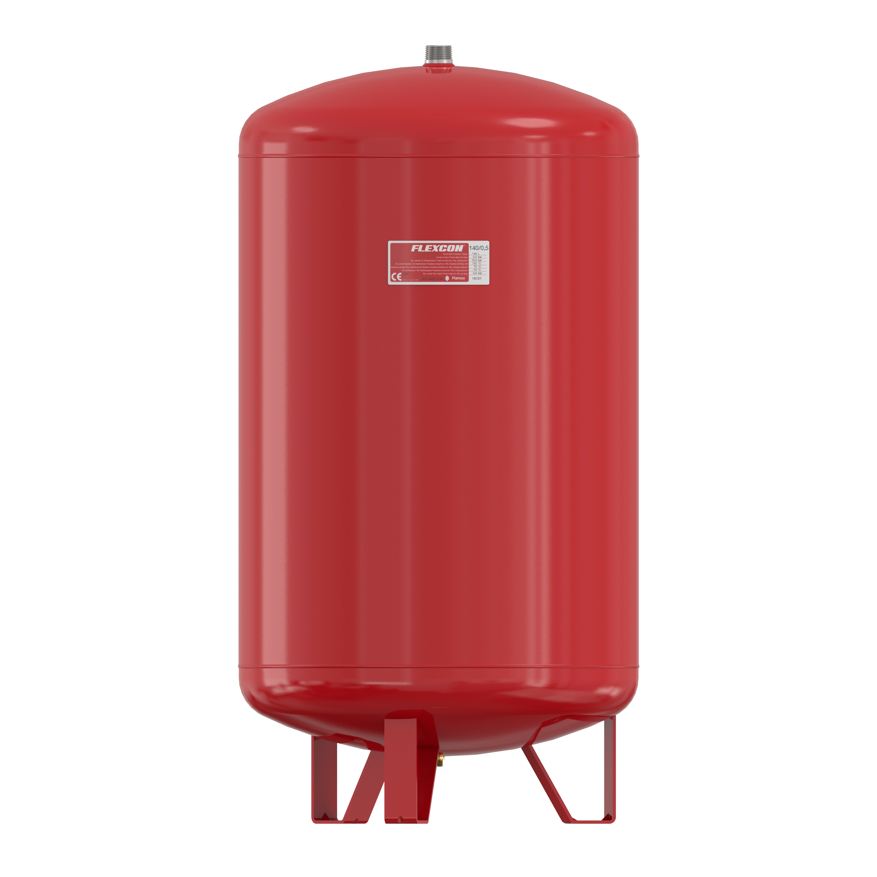 Informations sur l'article
Description Vase d'expansion Flexcon [6bar]
ModèleFlexcon 110 - 1000 [6 bar]
Volume [l] 110 - 600
Press. de gonfl. [bar] 1.0 - 1.5
Raccord R 1"
Caractéristiques techniques
Pression de service max. : 3, 3.75, 5 ou 6 bar (Selon SICC: P x V < 3000).
Vases conformes EN13831.
Convient pour des installations avec une température maximale du système de 110 °C.
Température minimale / maximale admissible en continu par la membrane : -10 / 70 °C.
Convient à un ajout d'antigel à base de glycol jusqu'à 50%.
Construction toute soudée.
Homologation selon la directive des appareils sous pression 2014/68/EU.
Hauteur d'inclinaison :
800L: 1865 mm.
1000L: 2195 mm.
Laque époxy rouge (RAL 3002).
Flexcon 110 - 300 : y compris kit de montage.
