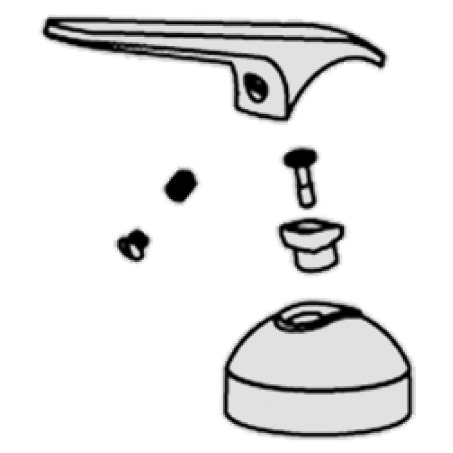 Set di leva DOMO NEW completto, per 725 181-83 96 725 235, 725 321-30 57 58 chromeline