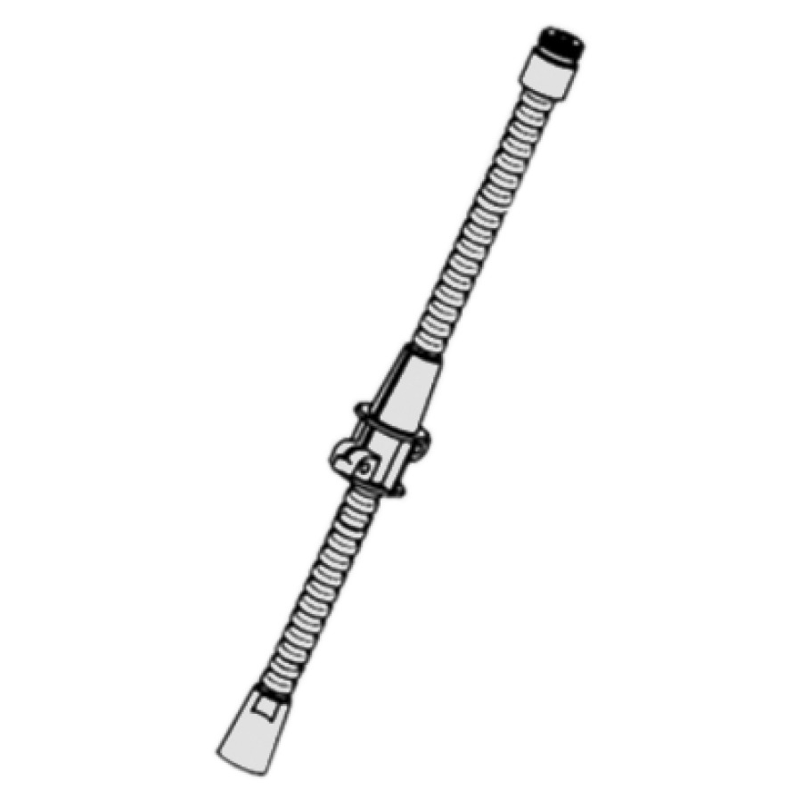Tubo in metallo 140 cm, M14x1 x 1 2" per doccia estraibile chromeline