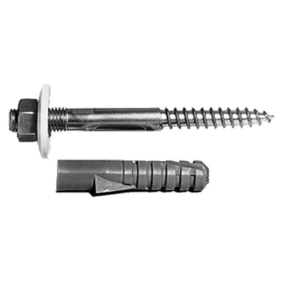 Bullone con bussola 165 mm, bussola in plastica senza colore