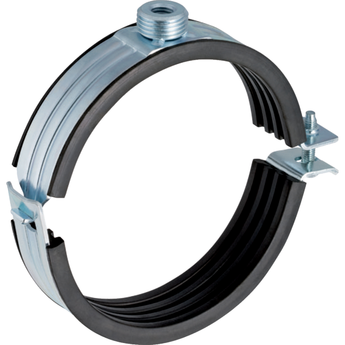 Collier isolé Geberit Silent-db20, avec manchon fileté M10 / G 1/2": d125mm G1/2"
Traits:
- Filetage extérieur
- Galvanisé à l'extérieur
- Filetage intérieur
Usage:
- Pour la fixation coulissante de tuyaux
- Pour une fixation par point fixe de tuyaux en liaison avec un manchon de dilatation ou manchon long