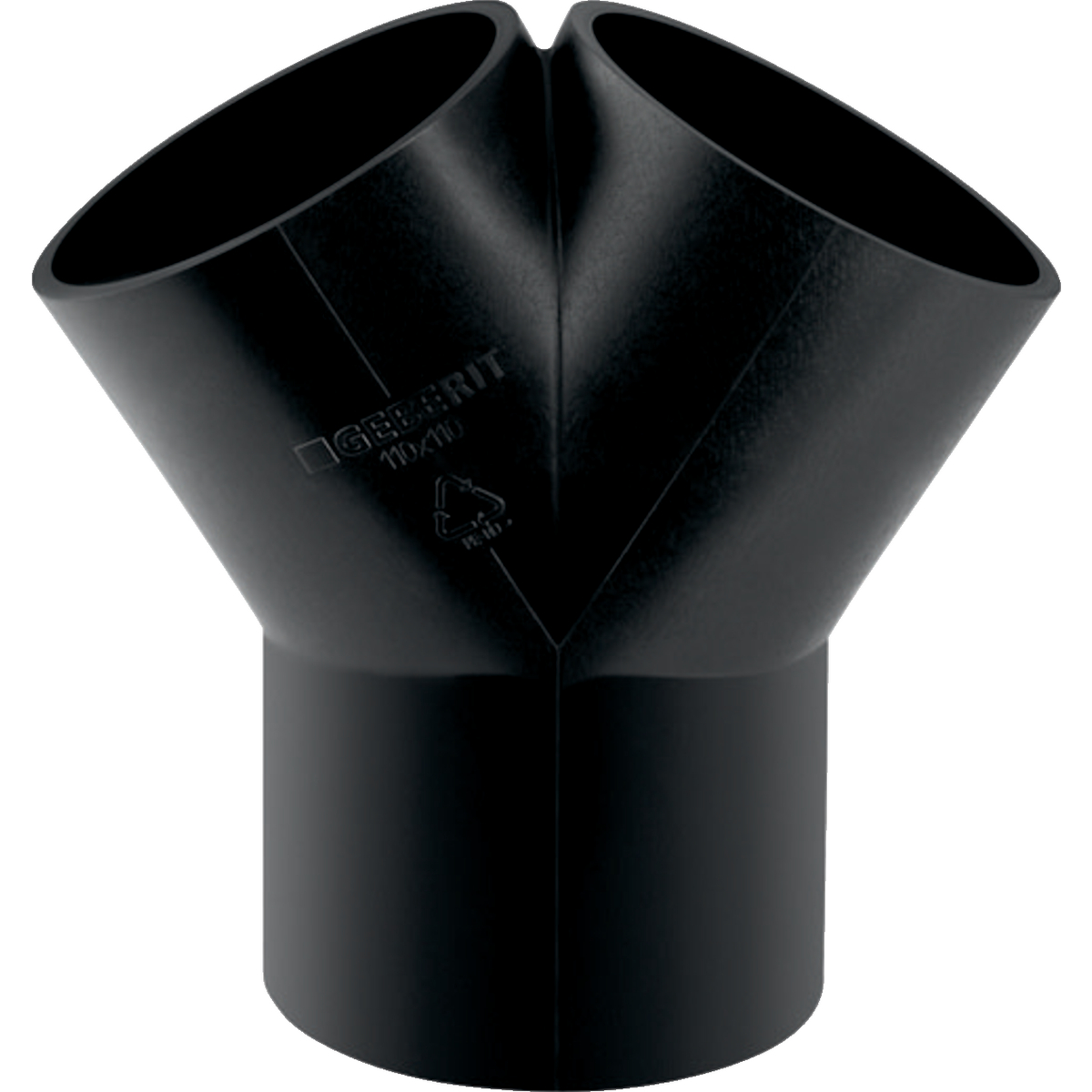 Té-culotte Geberit PE 2 x 30°: d50mm d1=40mm