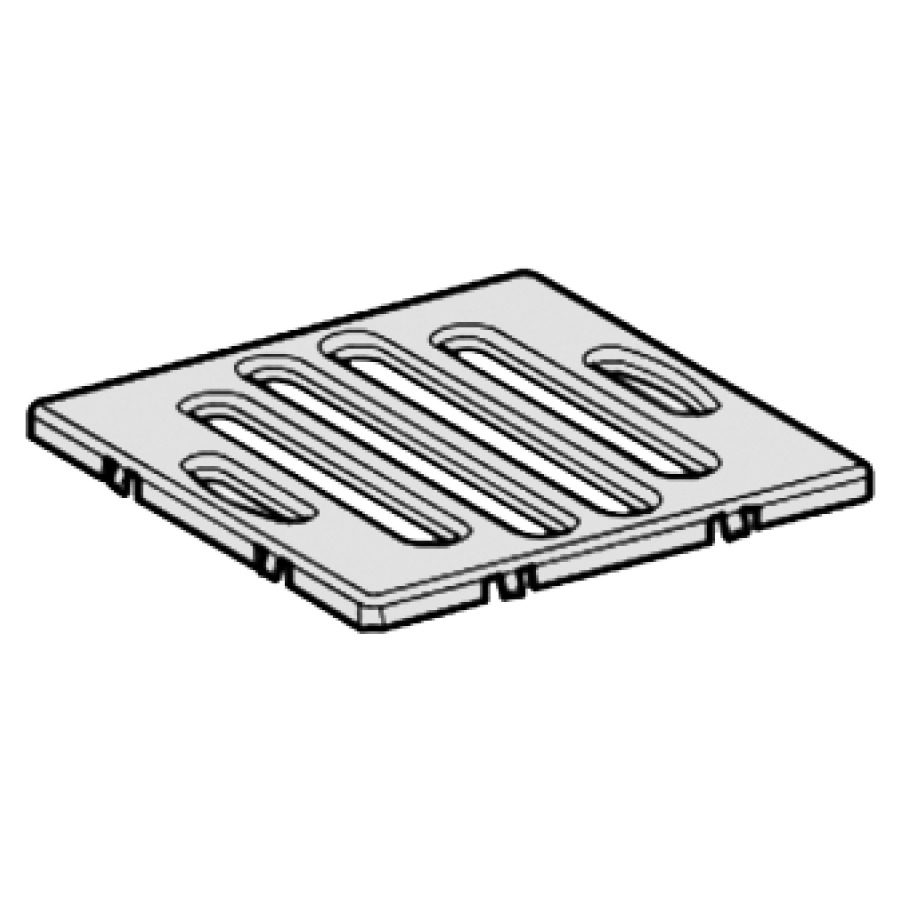 Griglia standard non avvita- bile, 9,1 x 9,1 cm senza colore