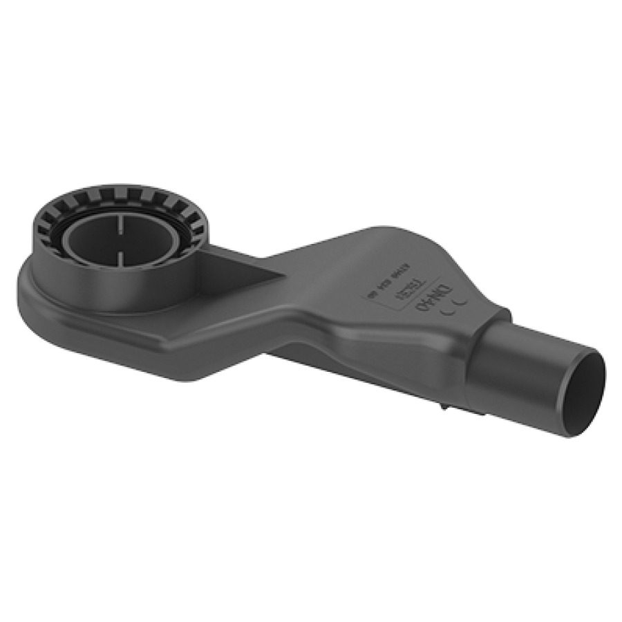 Scarico Procasa Cinque superpiatto, uscita orizzontal D 40 mm, separatore d'aqua ridotto 30 mm, altezza di scarico 54 mm deflusso 30 l min altezza di montaggio bordo inferiore scarico al bordo superiore canale min. 67 mm senza colore
