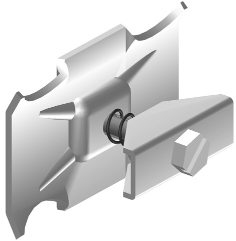Pièce de fixation pour radiateurs tubulairs Art. 129