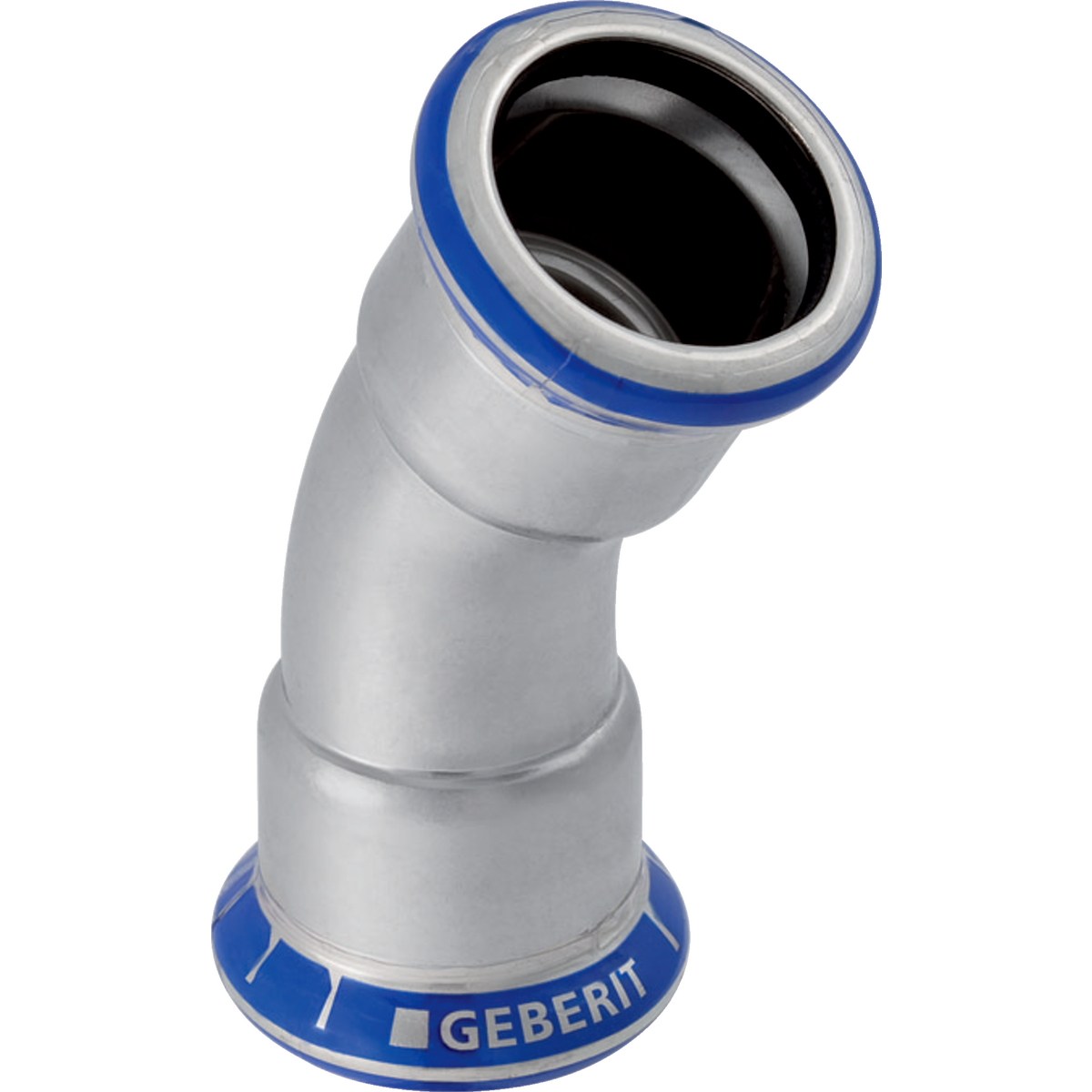Coude Geberit Mapress acier inoxydable: 30° d15mm