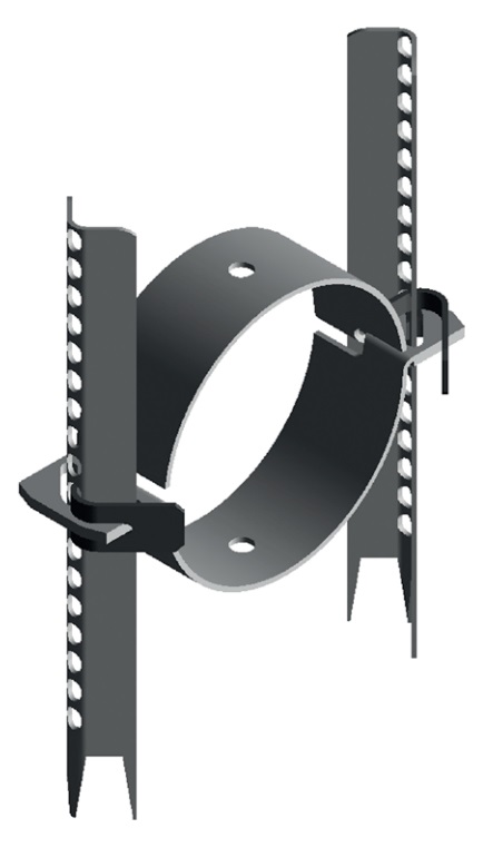 9.1.A Collier de dalle STANDARD avec pied INOX