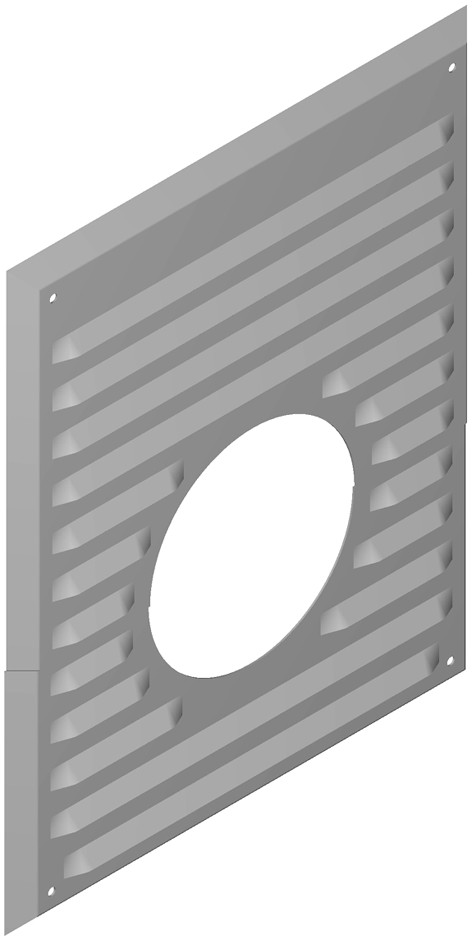 PolyTop Wandblende mit Hinterlüftung