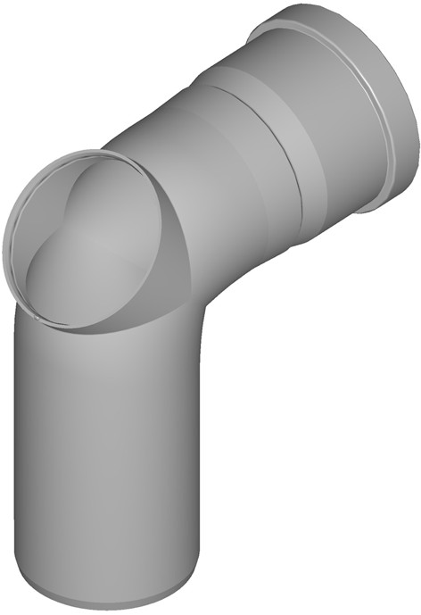 PolyTop Bogen 87° mit Reinigungsöffnung
