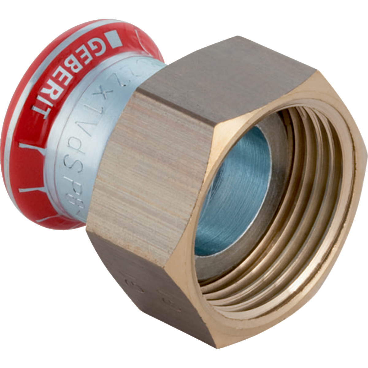 Raccord Geberit Mapress acier carbone avec écrou de serrage: d88.9mm G3 1/2"