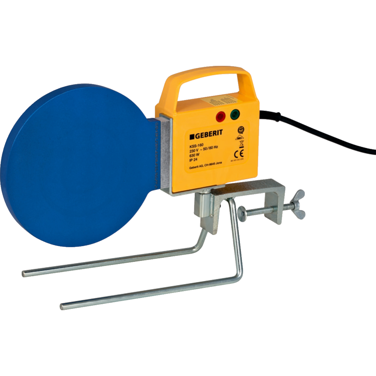 Geberit Schweissspiegel KSS-160, 230 V: d40-160mm SEV T12
Eigenschaften:
- CE-konform
- Mit Betriebsanzeige
- Mit automatischer Temperaturregelung
- PTFE-beschichtet
Verwendungszweck:
- Für Geberit Schweissmaschinen Media und Universal
- Zum Spiegelschweissen von Geberit PE und Geberit Silent-db20 Rohren und Formstücken bis ø 160 mm
Lieferumgang:
- Schweissspiegelhalter