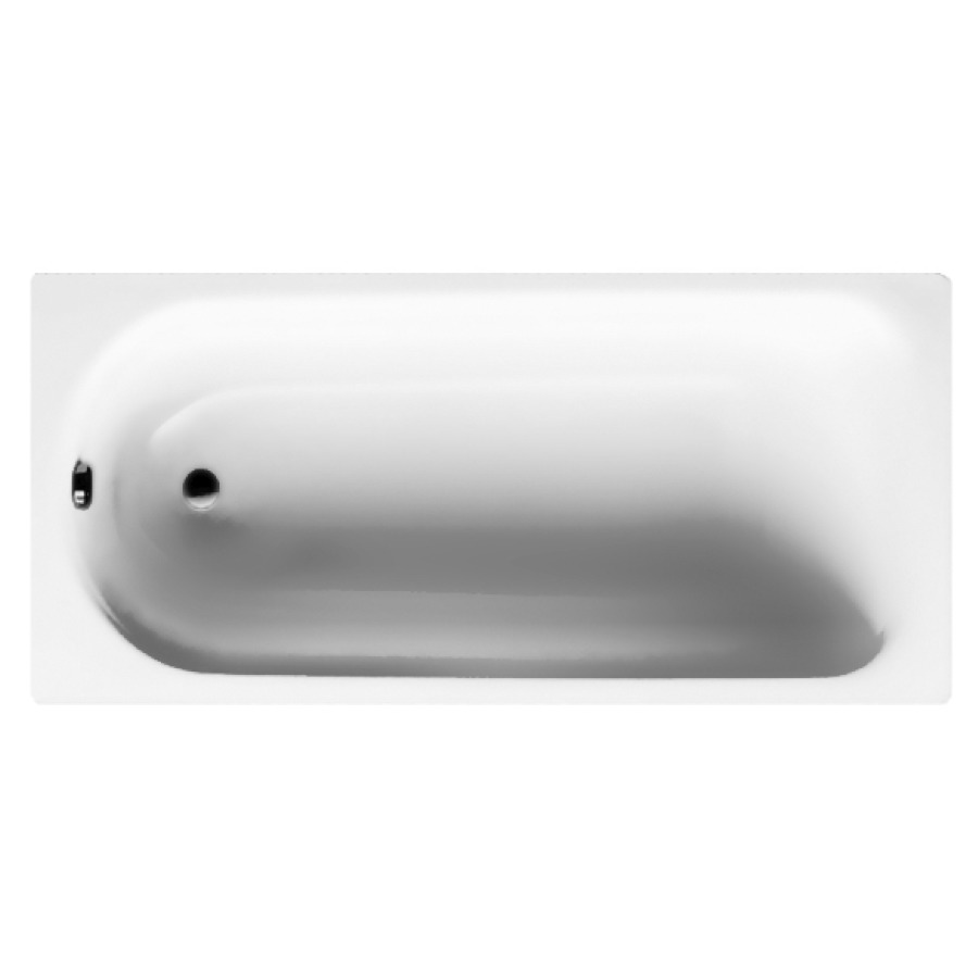 Vasca da bagno Procasa Uno 160 x 70 x 41 cm, acciaio isolazione acustica 8 pacche antirisonante destato SIA 181 bianco standard