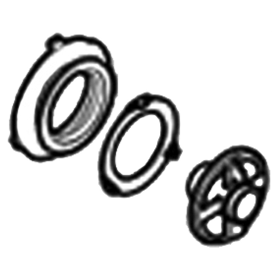 Set di fissaggio troppopieno per guarnitura di scarico GEBERIT 150.075 510 511 545 549 573 579 584.21.1 senza colore