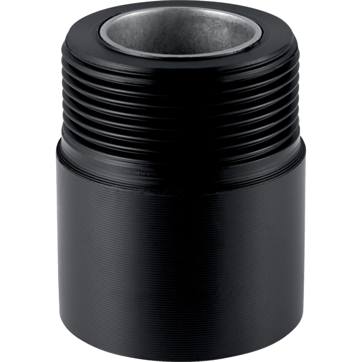 Raccord Geberit PE avec filetage extérieur: d50mm R1 1/2"
Traits:
- Avec bague de renfort, en acier CrNi