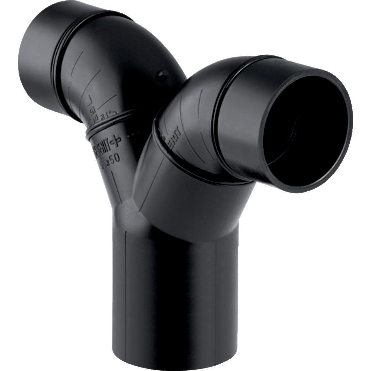 Coude de raccordement double 90° Geberit PE: d56mm di46mm