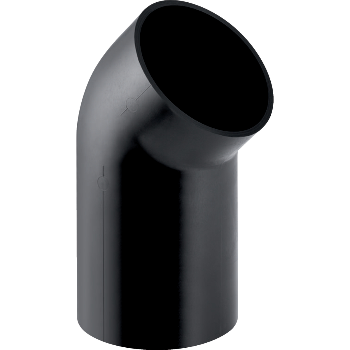 Coude Geberit PE à branche longue: 45° d110mm