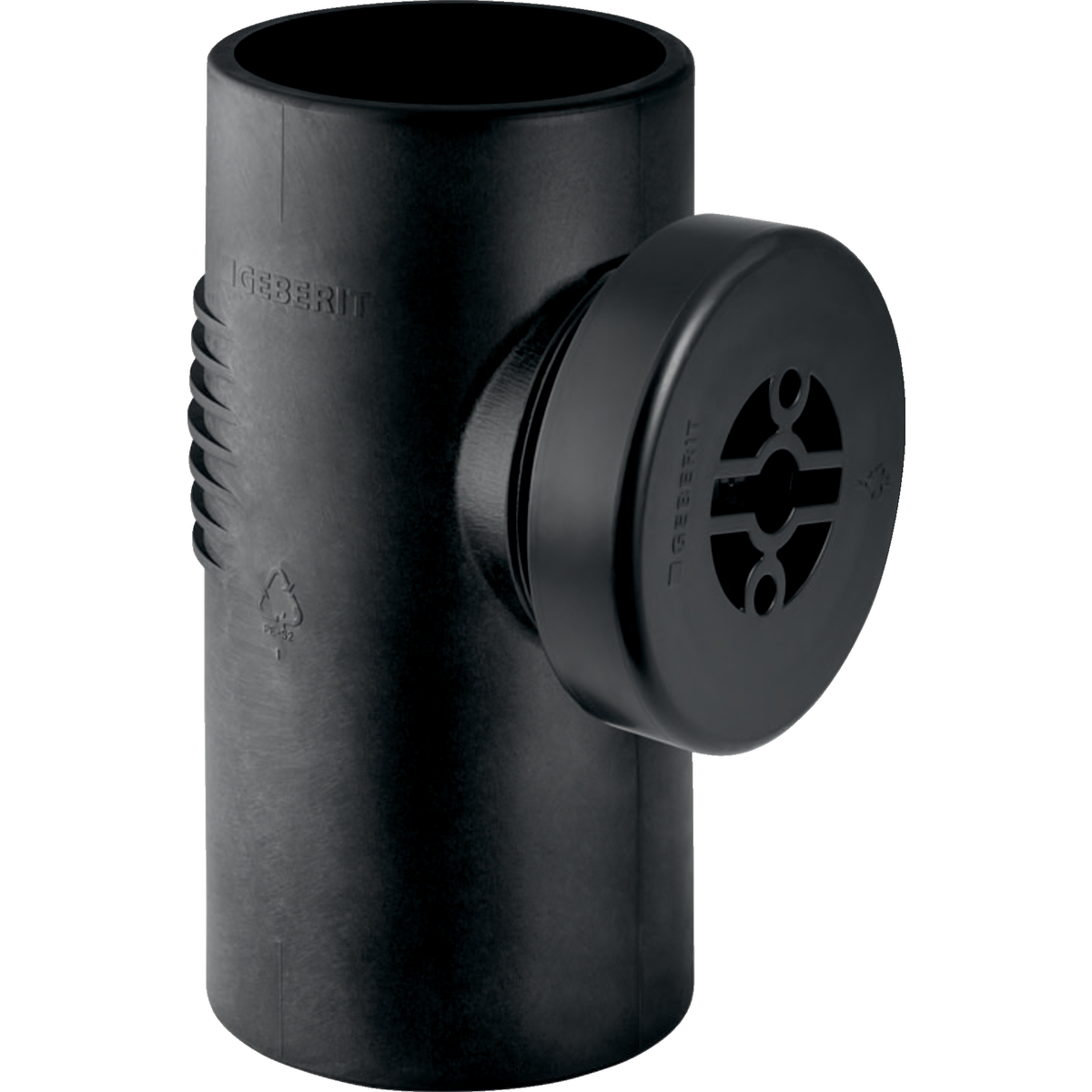 Pièce de nettoyage 90° Geberit Silent-db20 avec ouverture de révision ronde: d110mm